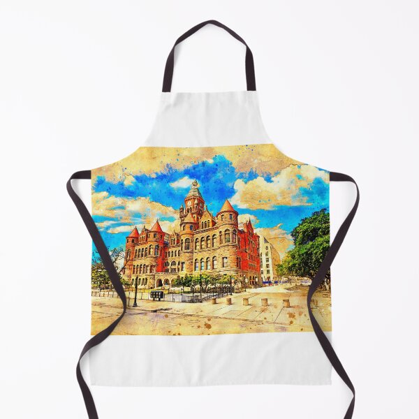 Item preview, The Dallas County Courthouse - digital painting with a vintage look designed and sold by NickoPrints.