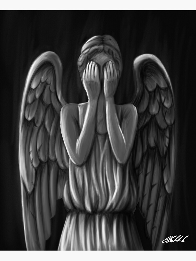 "Weeping Angel" Sticker for Sale by CLSutherland Redbubble