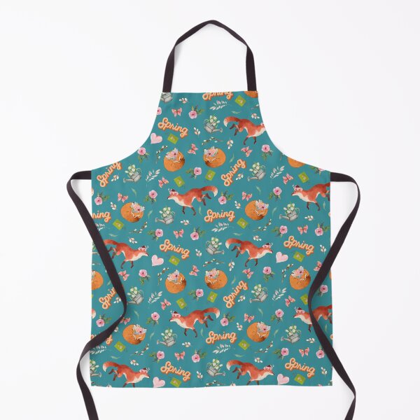 Item preview, Hello Spring Fox Flower Watercolor Pattern designed and sold by Holisticfox.