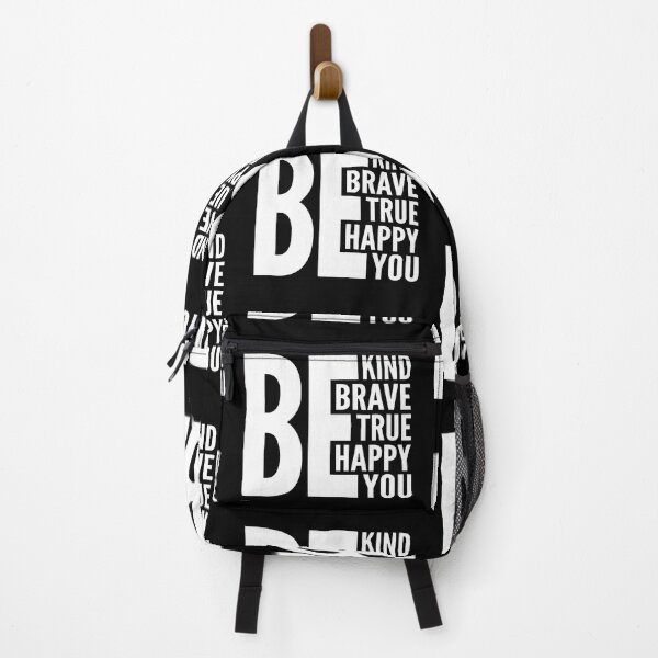 Item preview, Be Kind Be Brave Be True Be Happy Be You Pure White Typography Funny Quotes designed and sold by Vasabi88.
