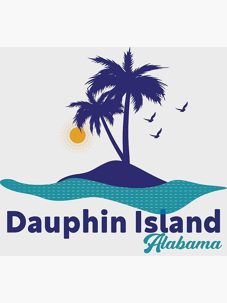"Dauphin Island Alabama Palm tree tropical" Poster by GiftForYou1