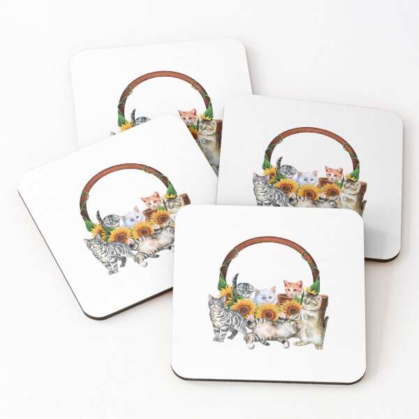 Item preview, Kittens Sunflowers  designed and sold by buihoanghai109.