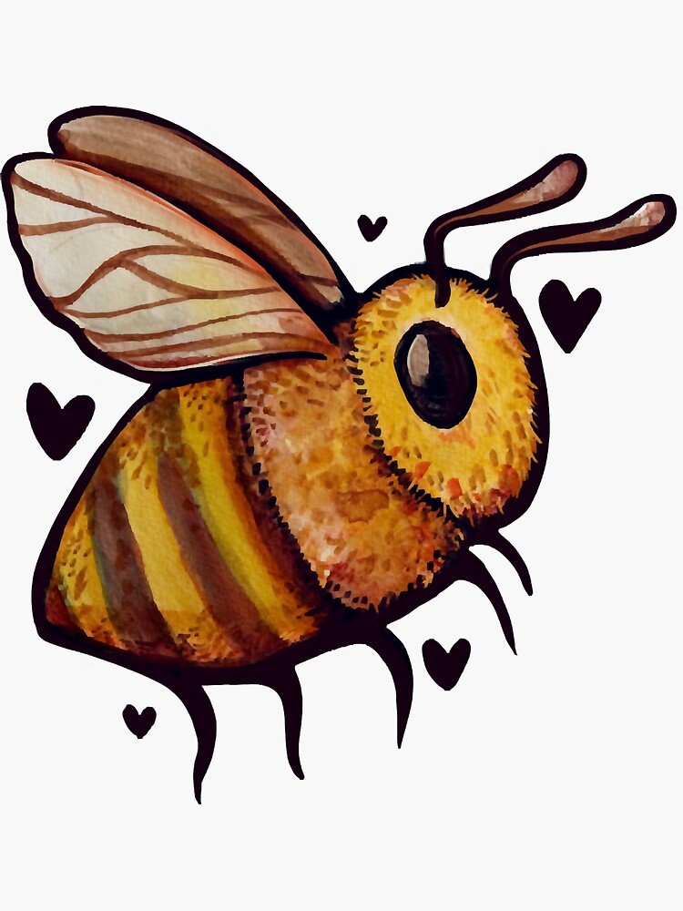 Bee Love Sticker By Ihenadosanco Redbubble