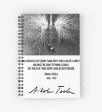 Nikola Tesla Spiral Notebook