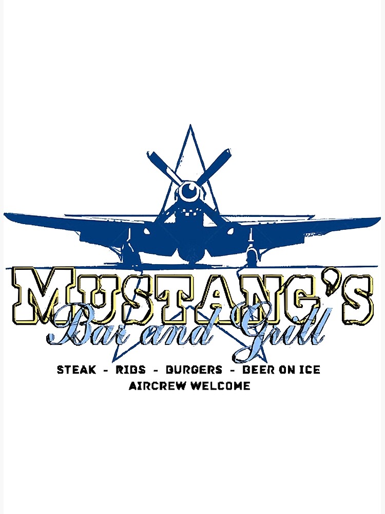 "Mustangs Bar and Grill " Poster for Sale by hoan88 Redbubble