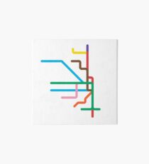 Mini Metros - Chicago, United States Art Board