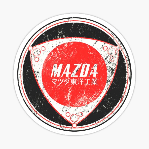 &ldquo;Mazda Rotary Vintage Logo " Sticker by Leviasiem28 | Redbubble