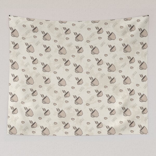 Item preview, Seamless Pattern With Cup Of Coffee designed and sold by Olga Altunina.