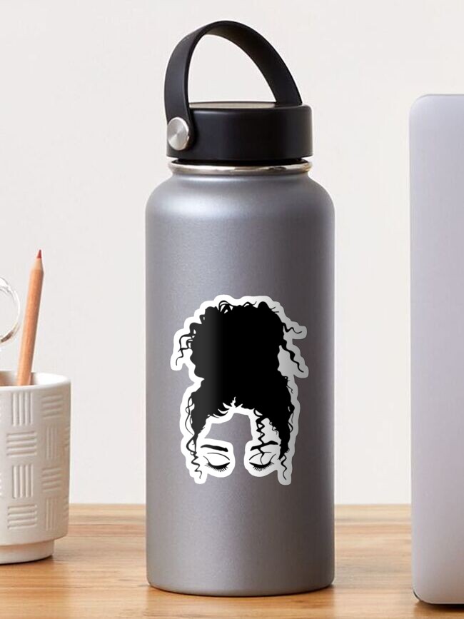 Thumbnail 1 of 3, Sticker, Curly hair woman designed and sold by DeepJo.