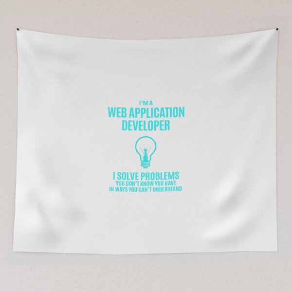 Item preview, Web Application Developer - I Solve Problems Job Gift designed and sold by melissaval2.