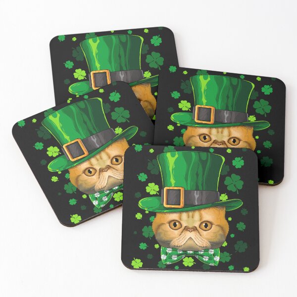 Item preview, Exotic Shorthair St Patricks Day Cat Leprechaun Ha designed and sold by LeonatBiader.