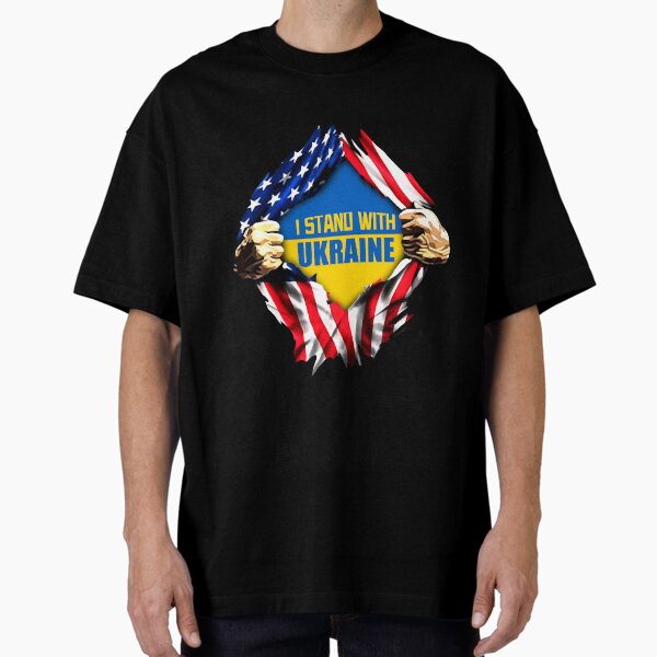 Item preview, I Stand With Ukraine, USA Supports Ukraine Blue An designed and sold by LeonatBiader.