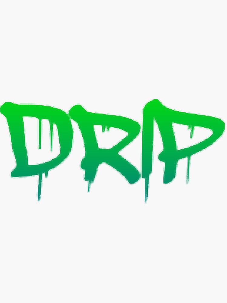 "Green Drip" Sticker by NakaGomo Redbubble