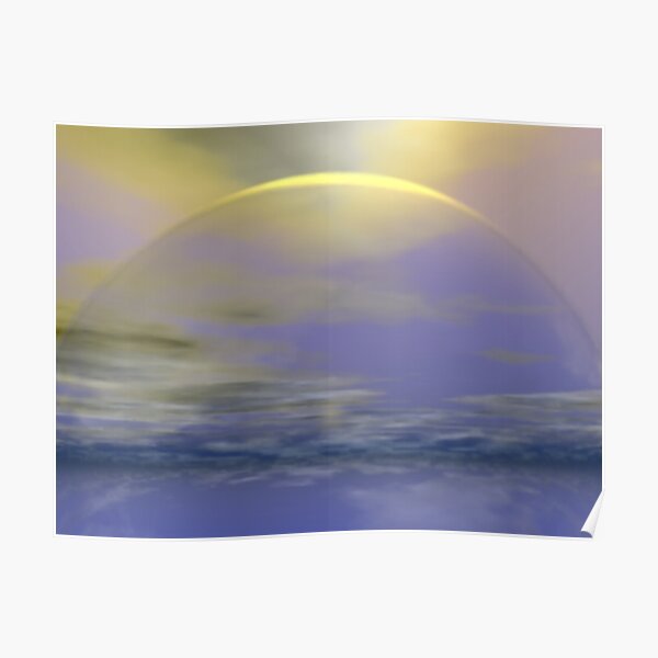 SunBow sun sky blue Poster