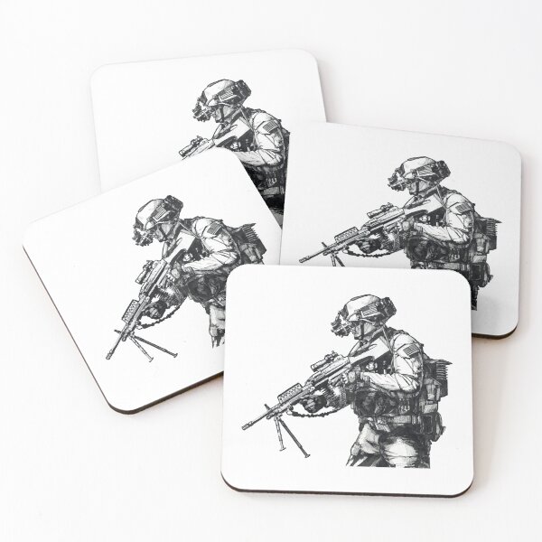 Item preview, Ranger night vision hand drawing soldier USA Falle designed and sold by LeonatBiader.