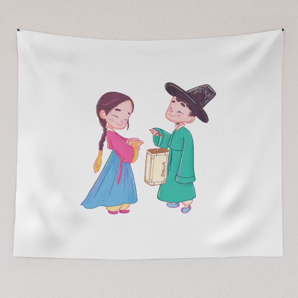Item preview, Cute hanbok couple designed and sold by liajung.