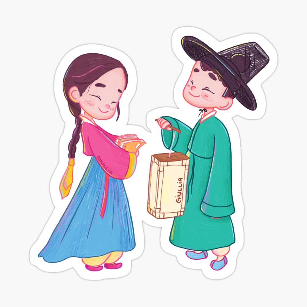 Cute hanbok couple Cute hanbok couple