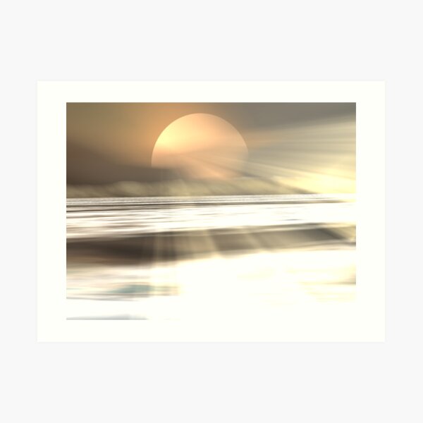 Sunrise on the River Art Print