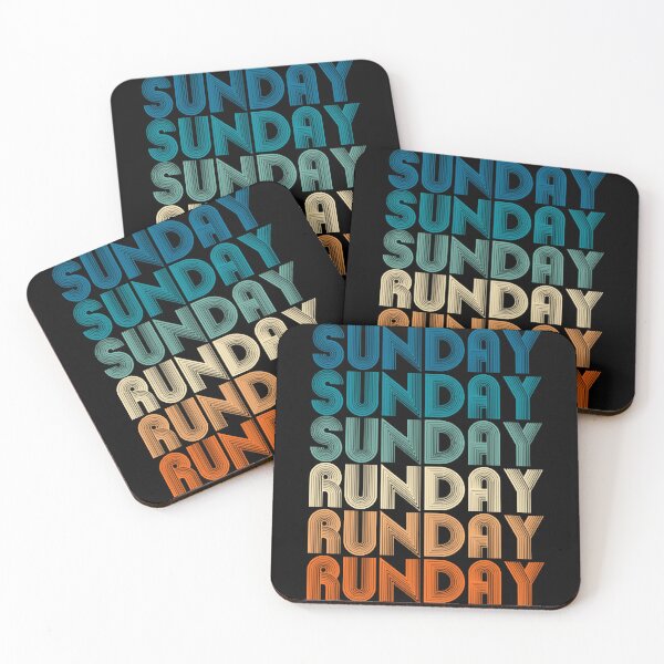 Item preview, Sunday Runday - Vintage Retro Fitness Training designed and sold by LeonatBiader.