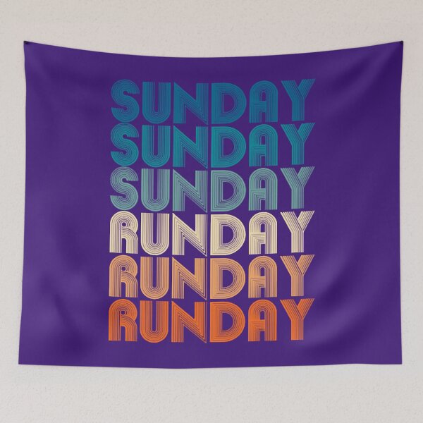 Item preview, Sunday Runday - Vintage Retro Fitness Training designed and sold by LeonatBiader.