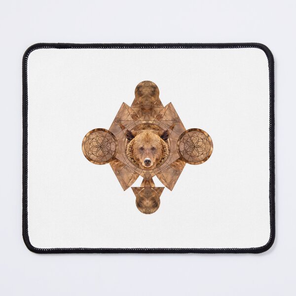 Item preview, Bear in Sacred Geometry Ornament  designed and sold by rongkien37723.