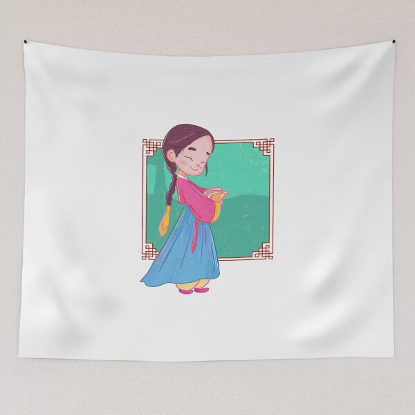 Item preview, Cute hanbok girl designed and sold by liajung.
