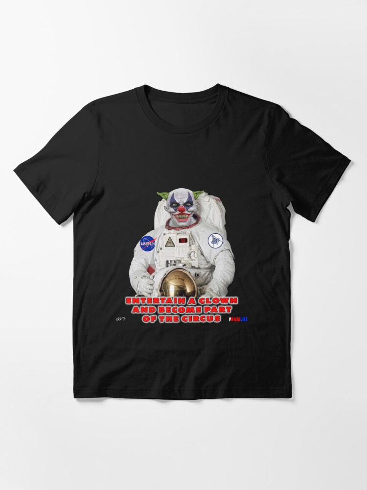 Alternate view of NASA Lies Clown Essential T-Shirt