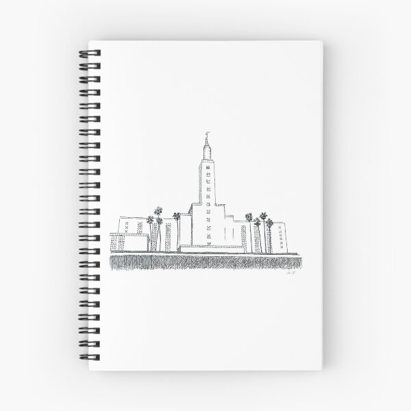 Item preview, Los Angeles LDS Temple Ink Drawing designed and sold by DSC Arts.