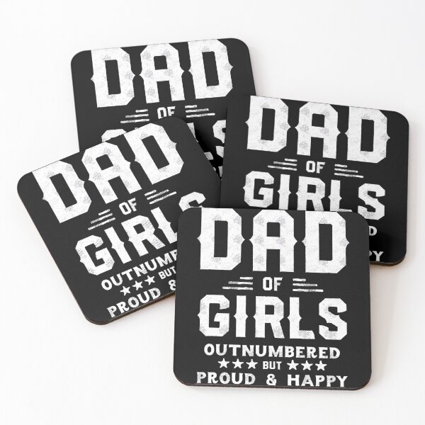 Item preview, Dad Of Girls Outnumbered But Proud And Happy designed and sold by SochiKataji.