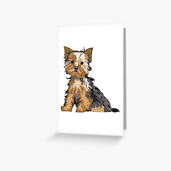 Yorkie Greeting Card