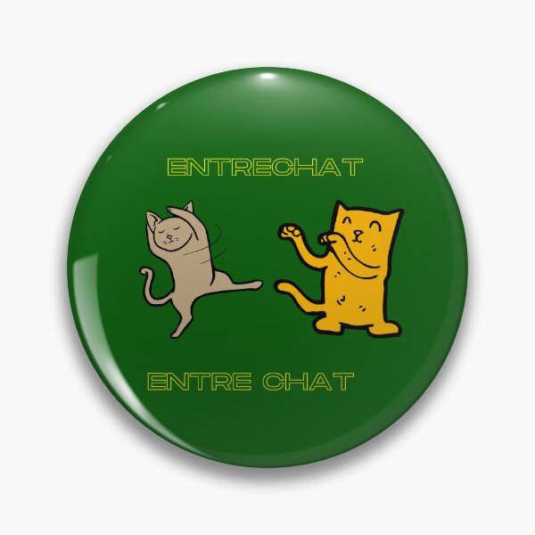 Item preview, Entrechat - Entre Chats - Cat Pun French - English designed and sold by BelovedBirmans.