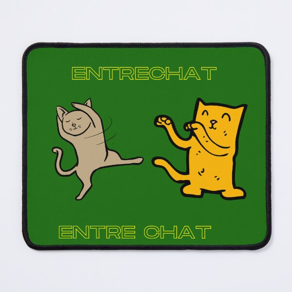 Item preview, Entrechat - Entre Chats - Cat Pun French - English designed and sold by BelovedBirmans.