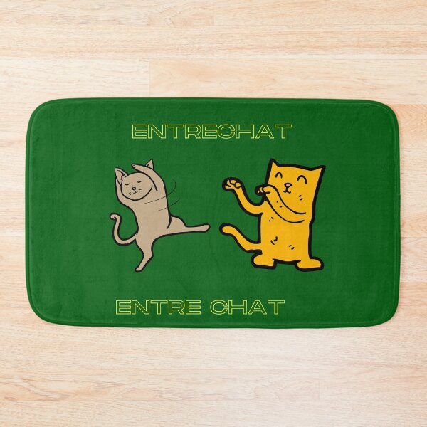 Aperçu de l'œuvre Entrechat - Entre Chats - Cat Pun Français - Anglais créée et vendue par BelovedBirmans.