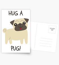 Hug A Pug! Postcards