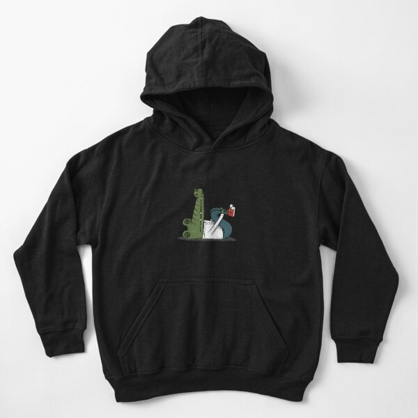 Disover Crocodile with anxiety Kid Pullover Hoodie