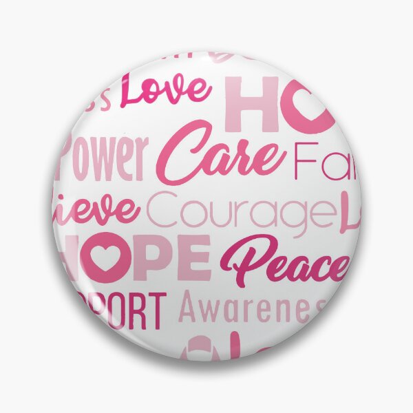 Item preview, Pink Breast Cancer Text Typography Symbol Pattern designed and sold by WearWolfDesigns.