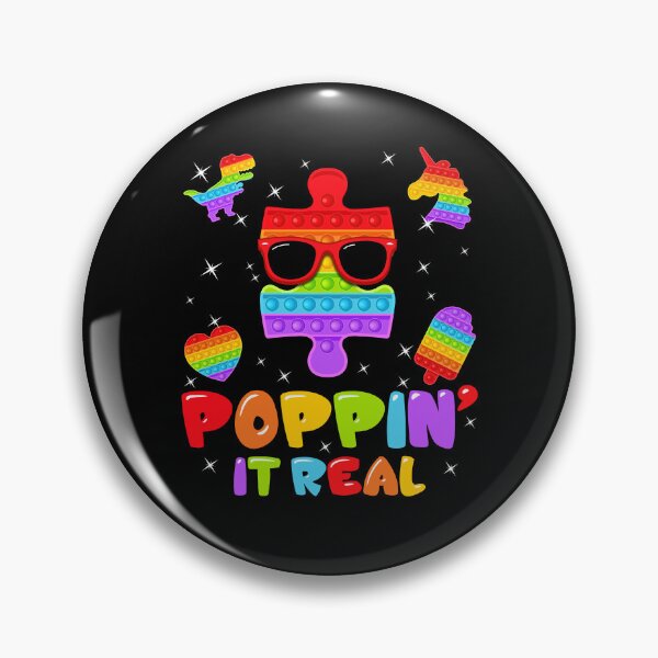 Item preview, Popping It Real Pop It Fidget Colorful Birthday Unicorn Dinosaur designed and sold by Master Jay.
