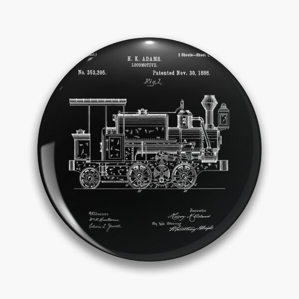 Artikelvorschau, Vintage Patentdruck 1886 Lokomotive Dampfzug entworfen und verkauft von Alice12Trainorx.
