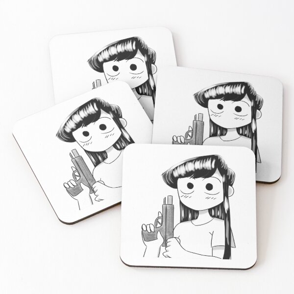 Item preview, Attractive Alluring Teenager Beautiful Komi San With A Gun From The Anime Komi-San Cant Communicate designed and sold by MarjorielDudley.