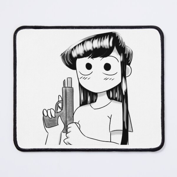 Item preview, Attractive Alluring Teenager Beautiful Komi San With A Gun From The Anime Komi-San Cant Communicate designed and sold by MarjorielDudley.