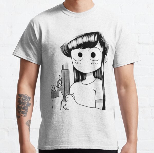 Item preview, Attractive Alluring Teenager Beautiful Komi San With A Gun From The Anime Komi-San Cant Communicate designed and sold by MarjorielDudley.