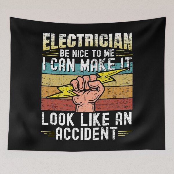 Item preview, Funny Electrician Retro Vintage Professional Electrician designed and sold by retrodesigner14.