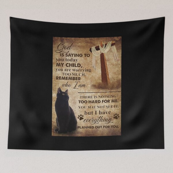 Item preview, Black Cat god is saying to you for cat lover   designed and sold by SaoirseNeid.