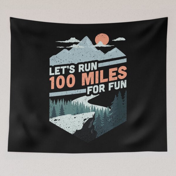 Item preview, Lets run 100 miles ultrarunning ultra trail runner  designed and sold by alice12S56.