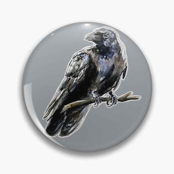 Item preview, Carrion Crow Watercolor designed and sold by PainAndBrushes.