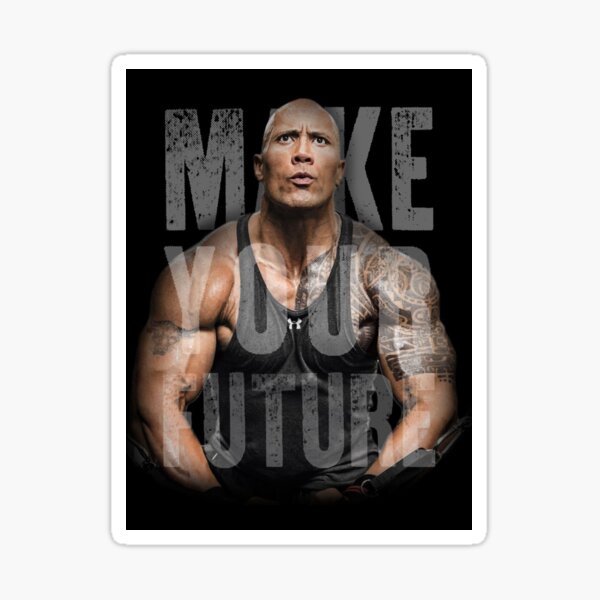 Dwayne the rock Johnson 1990's funny picture  Sticker for Sale by  nydollarslice