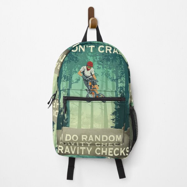 Item preview, MOUNTAIN BIKING i don't crash i do random gravity checks   designed and sold by AleehaZenger.