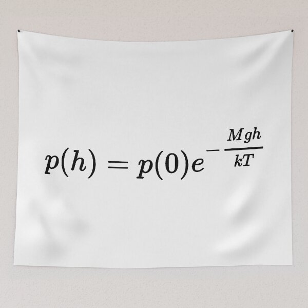 Item preview, pressure of an isothermal atmosphere designed and sold by NoetherSym.