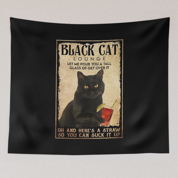 Item preview, Black Cat Lounge Get Over It   designed and sold by SaoirseNeid.