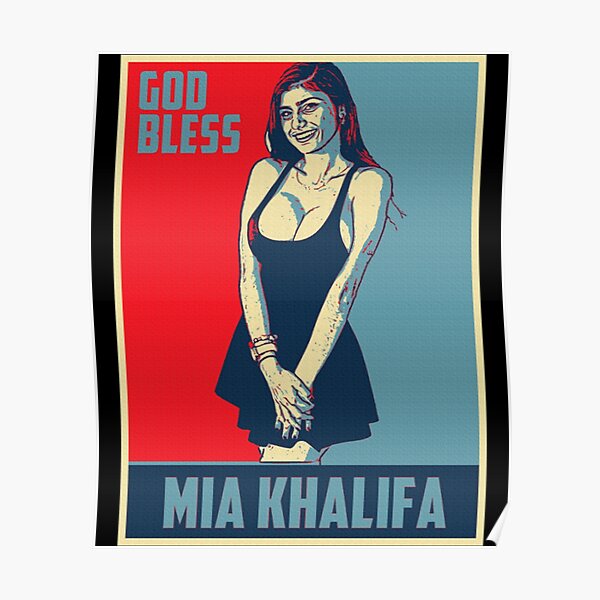 Póster Dios Bendiga A Mia Khalifa Mia Khalifa La Mejor Mia Khalifa Estrella Mia Khalifa 